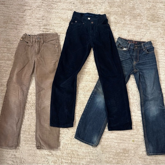 GAP Other - 3 Pairs GAP Kids Lands End Corduroy Jeans Pants Size 10 Slim Bulk